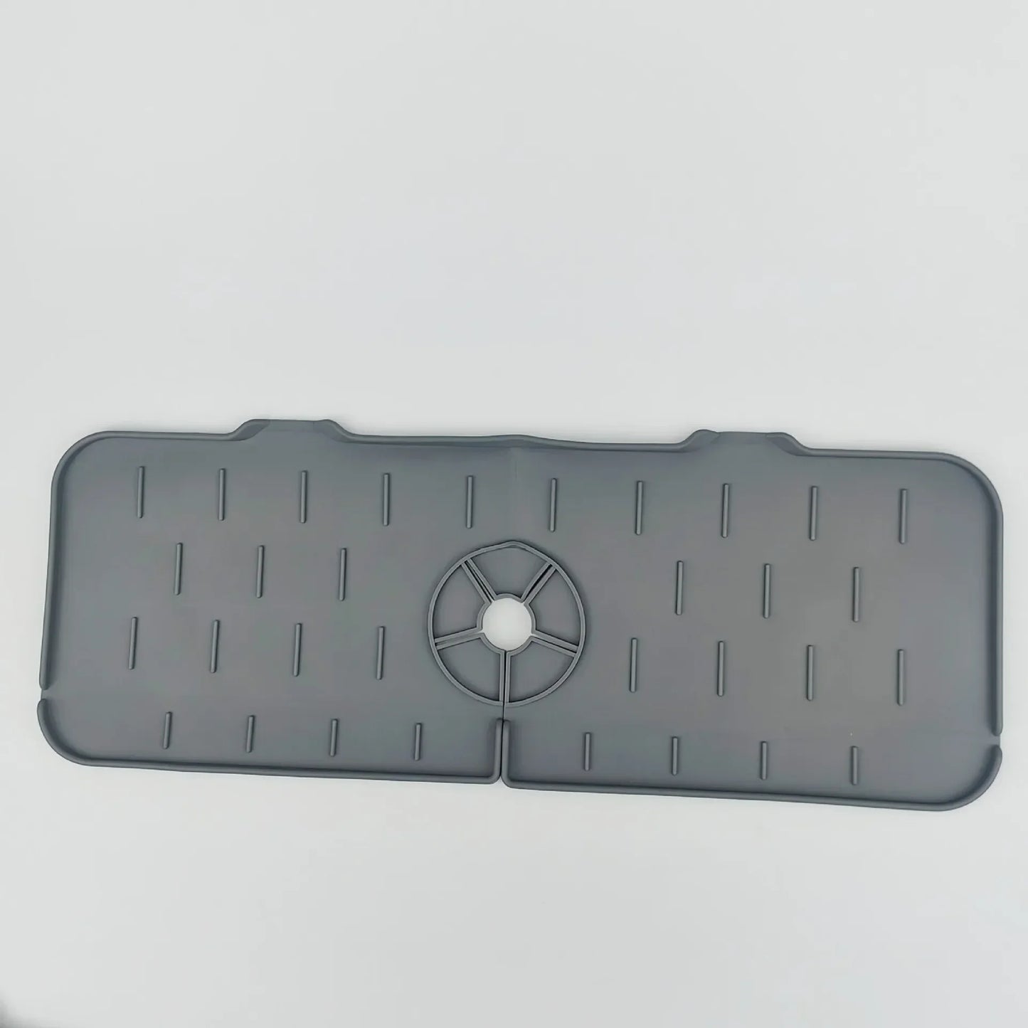 Silicone Mat Gourmet Faucet Kitchen Accessory Home Appliance Sponge Rack Kitchens Accessories Kitchen Sink Splash Guard for You Peaceful Pleasures Health and Wellness Dark Gray