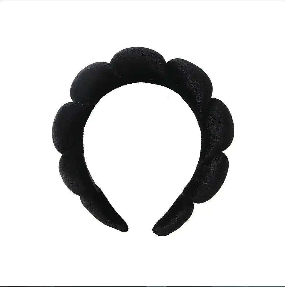 Fashion Microfiber Washing Wristbands Scrunchies Puffy Headband Spa