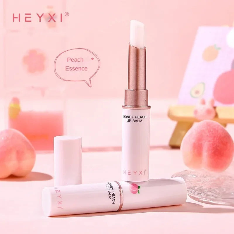 Honey Peach Lip Balm Color Change Lipstick Lips Plumper Moisturizing Hydrating Nourishing Lips Skin Care Peaceful Pleasures Health and Wellness