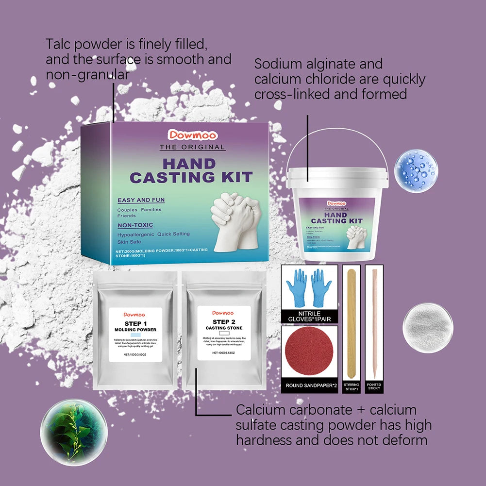 Hand Casting Kit – Couples & Family Keepsake Mold Set