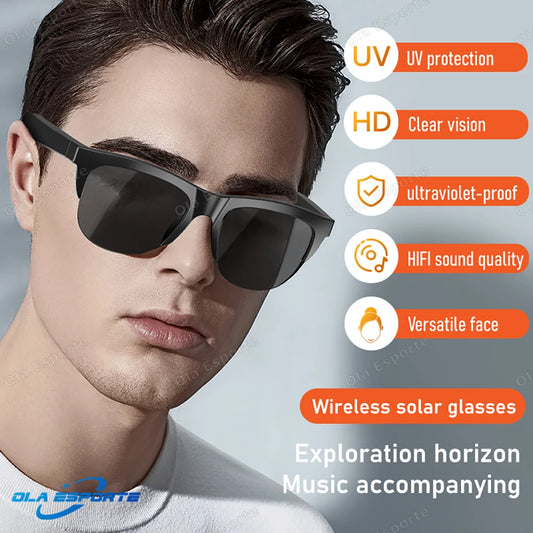 Bluetooth Smart Glasses UV Polarized Sunglasses & Headphones Bluetooth Smart Glasses Peaceful Pleasures Health and Wellness
