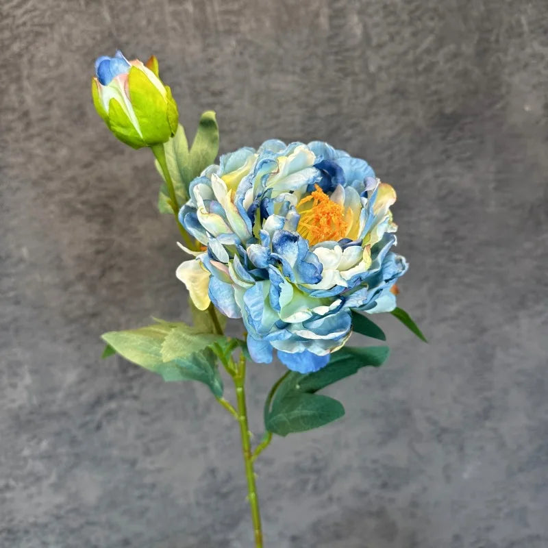 Large Silk Peony Artificial Flowers 2 Heads | Wedding Home Decor