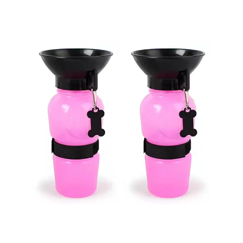 500ml Portable Pet Water Bottle – Leak-Proof Travel Cup for Dogs