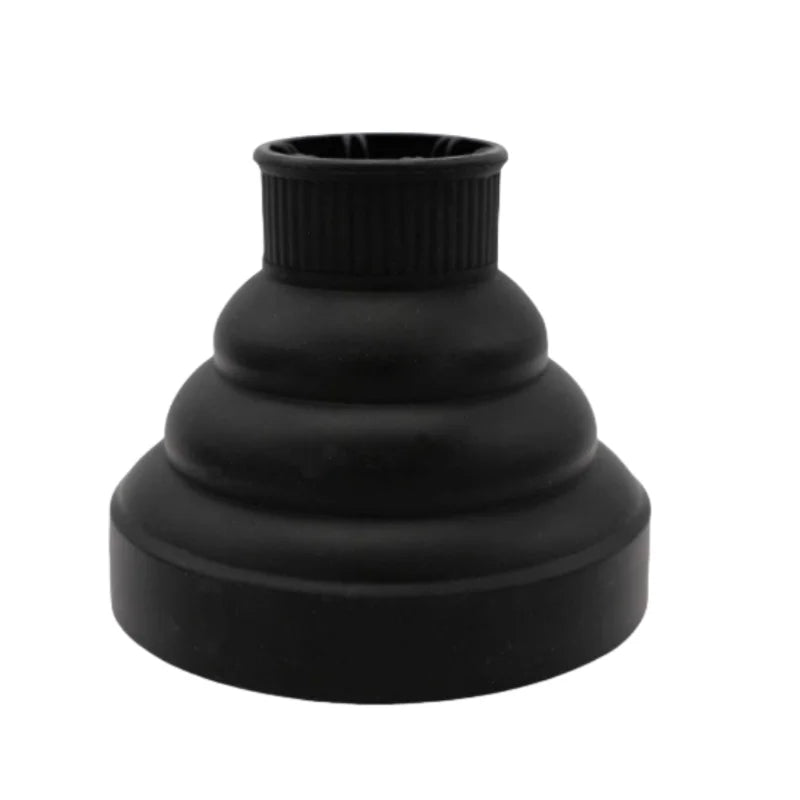 Profession Blow Dryer Diffuser Attachment for Natural Thick Hair Collapsible Hair Blower Diffuser Styling Hairdressing Tool Peaceful Pleasures Health and Wellness Black