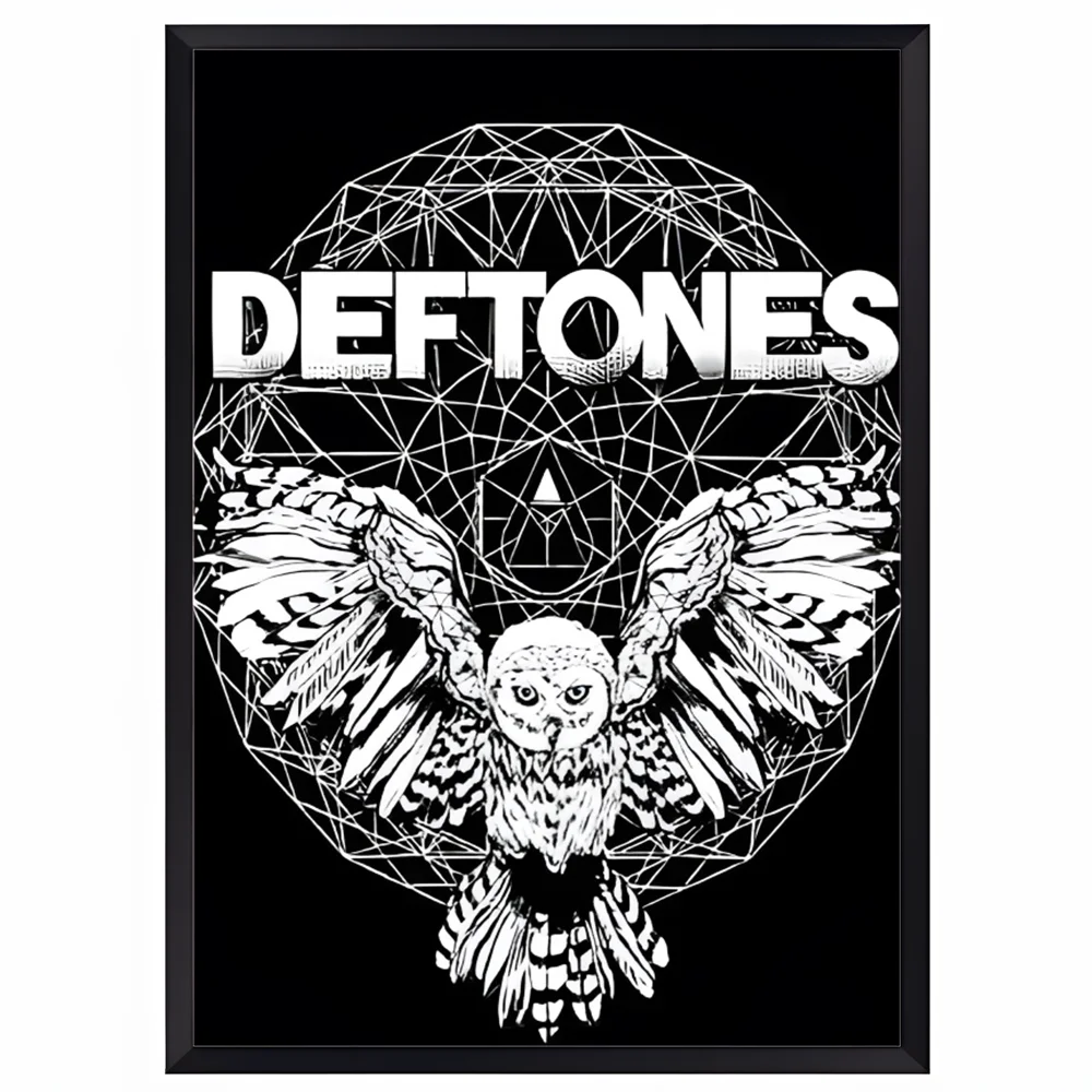 D-Deftones Band Poster HD art sticky wall waterproof home living room bar office aesthetic decoration Peaceful Pleasures Health and Wellness
