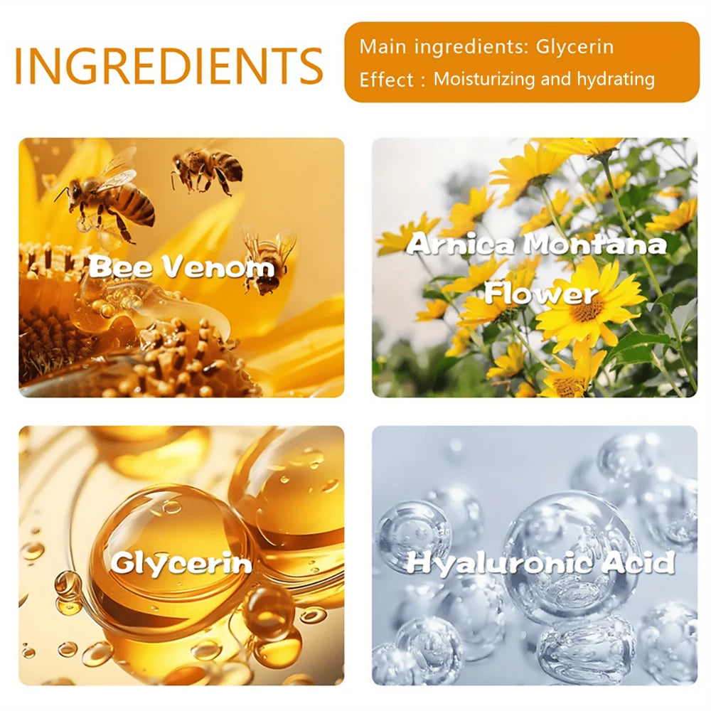 SUYARUN Bee Venom for Men Anti-aging Cream moisturizes, tightens, reduces wrinkles, glycerin and bee venom, moisturizes skin. Peaceful Pleasures Health and Wellness