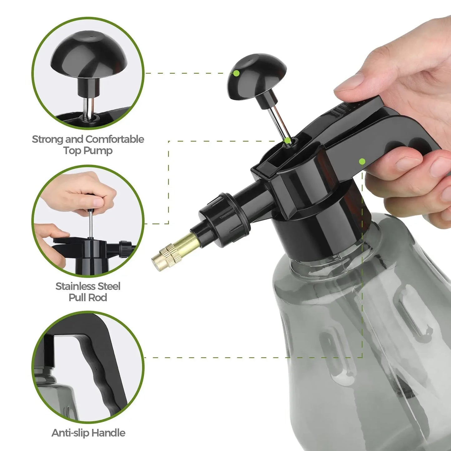 Garden Watering Irrigation Watering and Spraying Pot Sprinkler and Spray Pot Air Pressure Small Horticultural Household Watering Peaceful Pleasures Health and Wellness