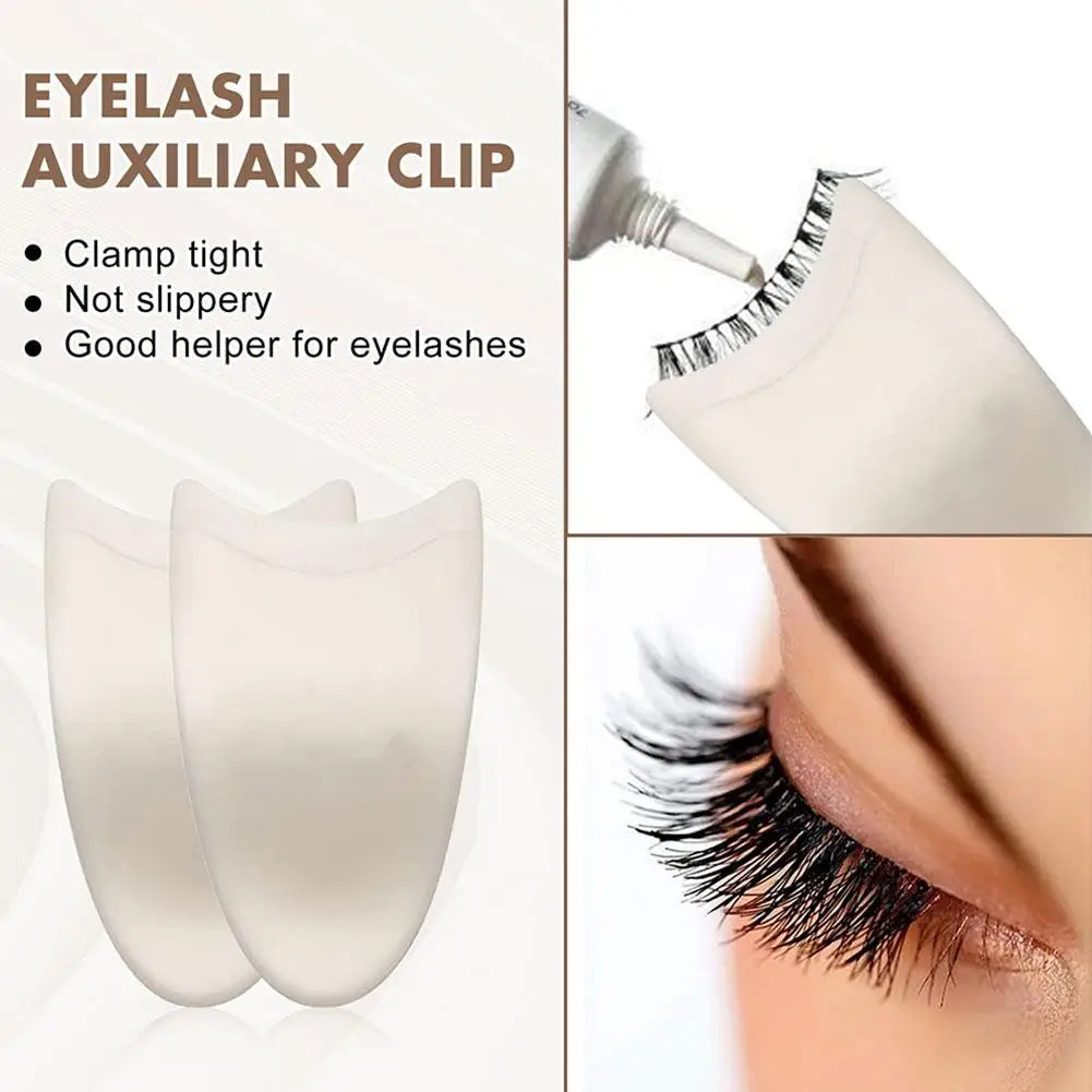 Plastic False Eyelash Curler & Applicator Tweezer Tool