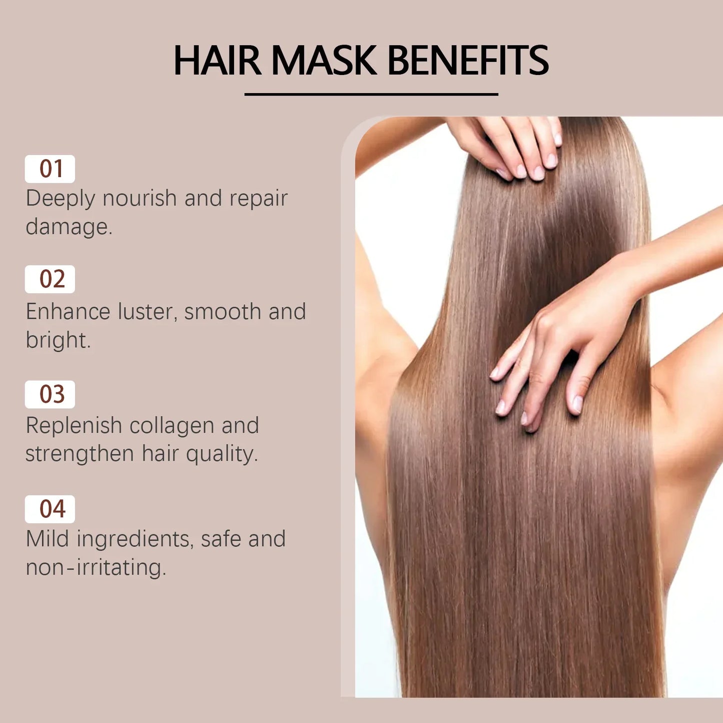 WIYUN Collagen Hair Mask – Keratin Deep Repair Treatment