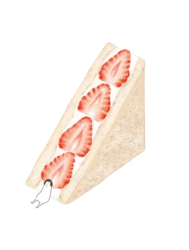 Food Watercolour Dessert Cartoon Art Posters Pudding Taiyaki Prints Canvas Printing Wall Picture for Kitchen Cafe Decor Gifts Peaceful Pleasures Health and Wellness 3 20x30cm Unframed