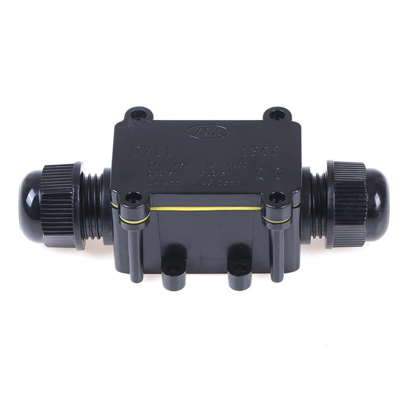 2 Way Waterproof Electrical Junction Box For Outdoor Lighting Cable IP68 Peaceful Pleasures Health and Wellness