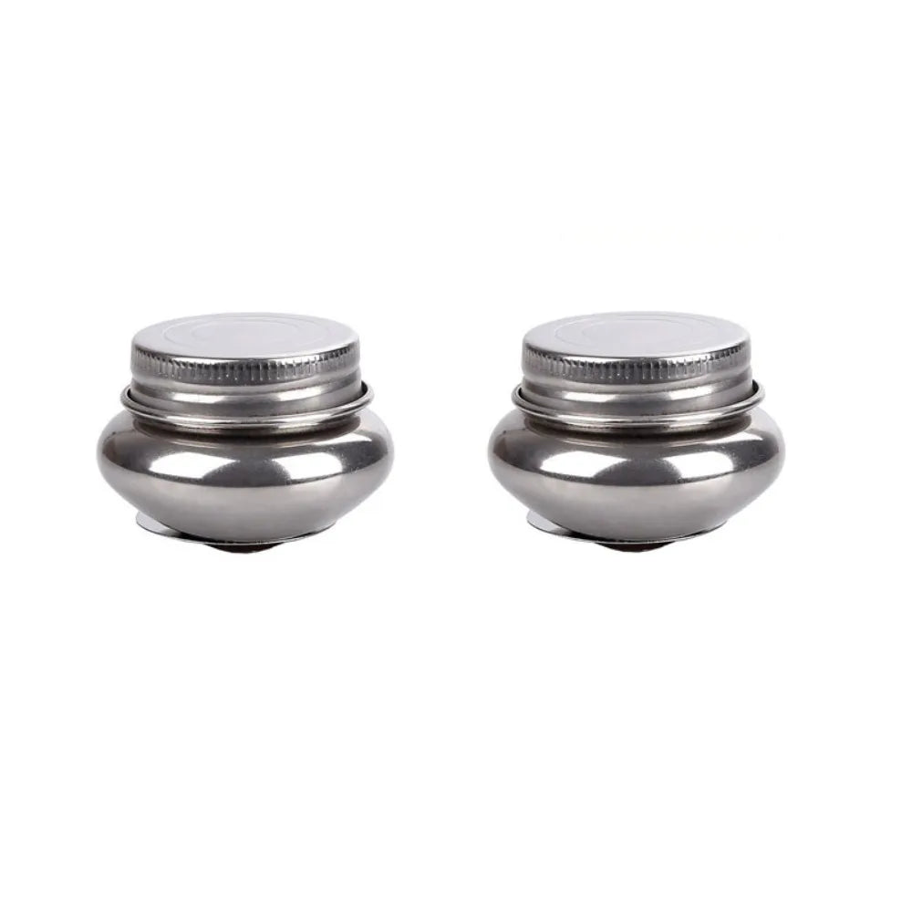 Stainless Steel Painting Oil Pot with Lid – Single & Double Hole