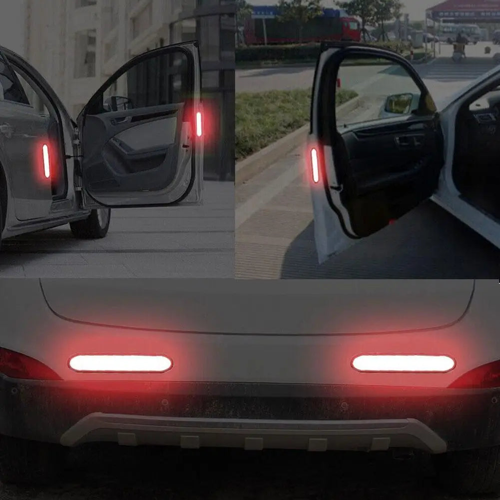 Red Car Reflective Sticker for Safety Alert Warning Peaceful Pleasures Health and Wellness