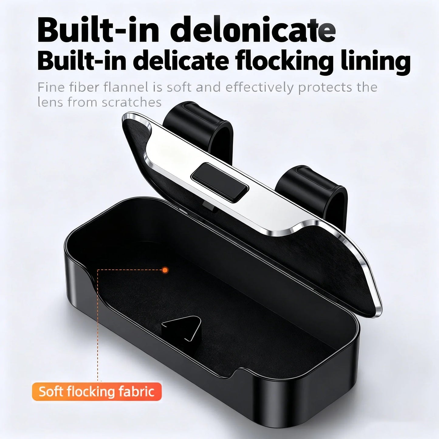 Car Sun Visor Glasses Case – Anti-Scratch Sunglasses Holder