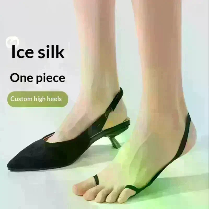 Women's Invisible Open-Toe Boat Socks | Non-Slip & Breathable