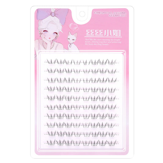 10 Rows Cat Eyes Lower Eyelash Extension Curl Natural Volume False Eyelashes Transparent Band For Daily Makeup Photoshoot Stage Peaceful Pleasures Health and Wellness glues