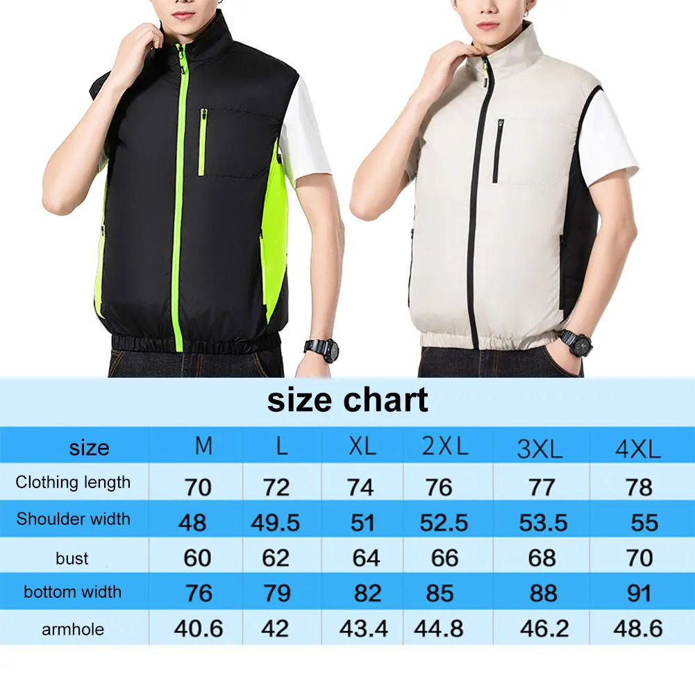 Electric Cooling Vest | 3-Speed Fan Vest for Summer Outdoor Peaceful Pleasures Health and Wellness