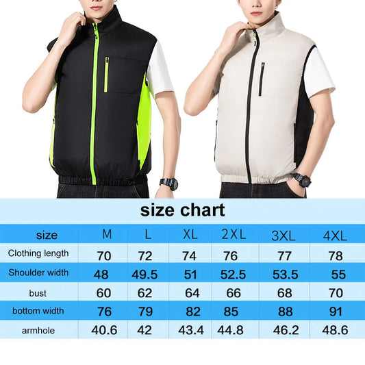 Electric Cooling Vest | 3-Speed Fan Vest for Summer Outdoor Peaceful Pleasures Health and Wellness