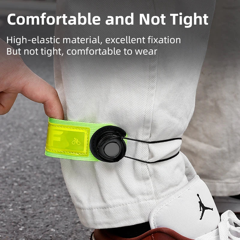Reflective Cycling Ankle Strap – Adjustable Night Safety Band Cycling Ankle Strap Peaceful Pleasures Health and Wellness