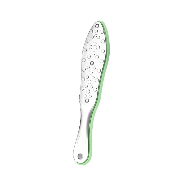 Double-Sided Stainless Steel Foot File Rasp | Pedicure Tool Foot File Rasp Peaceful Pleasures Health and Wellness green