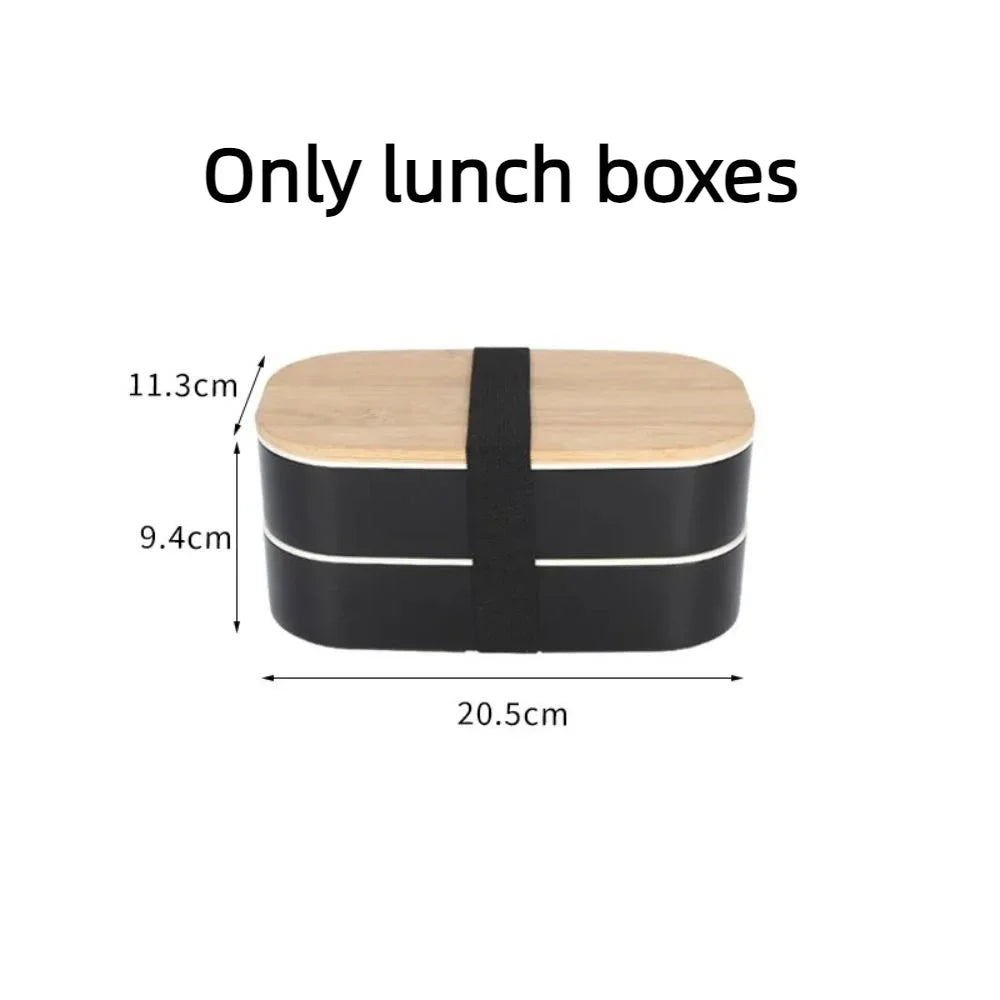 1200ml Japanese Bento Box | Double Layer Divided Lunch Container