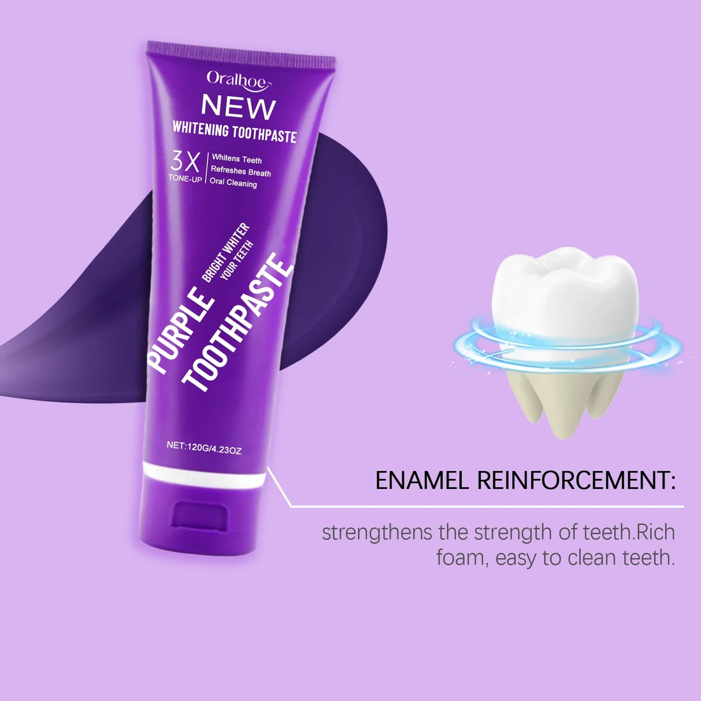 Oralhoe Purple Corrector Toothpaste – Whitening & Deep Clean