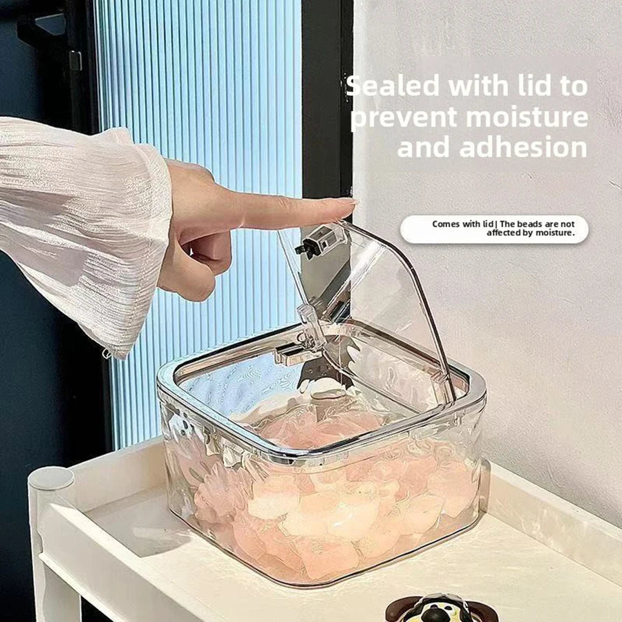 Large Capacity Laundry Detergent Storage Container with Scoop & Press-On Lid