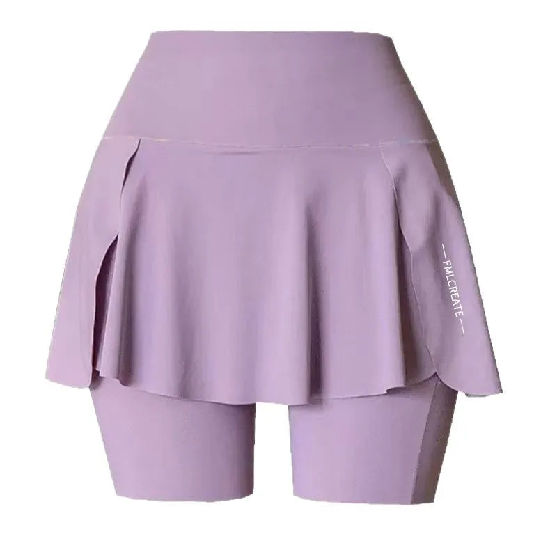 Women's Skort Bike Shorts with Pockets – Yoga & Running