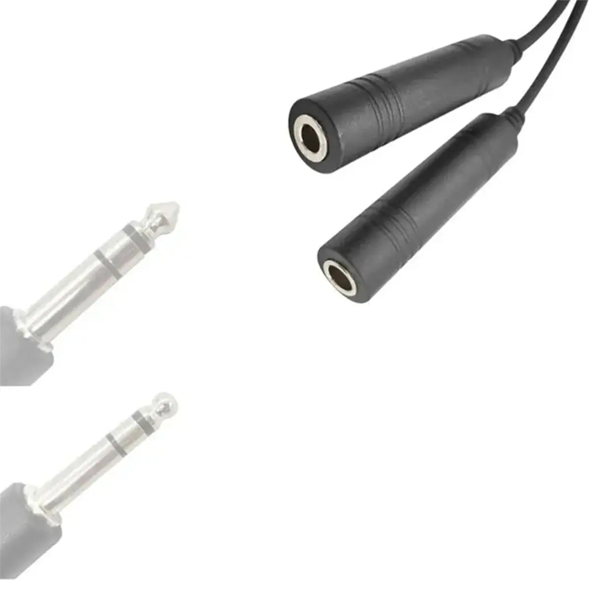 Aviation Headset Adapter – Dual Plug to U174/U Converter Cable Peaceful Pleasures Health and Wellness NONE