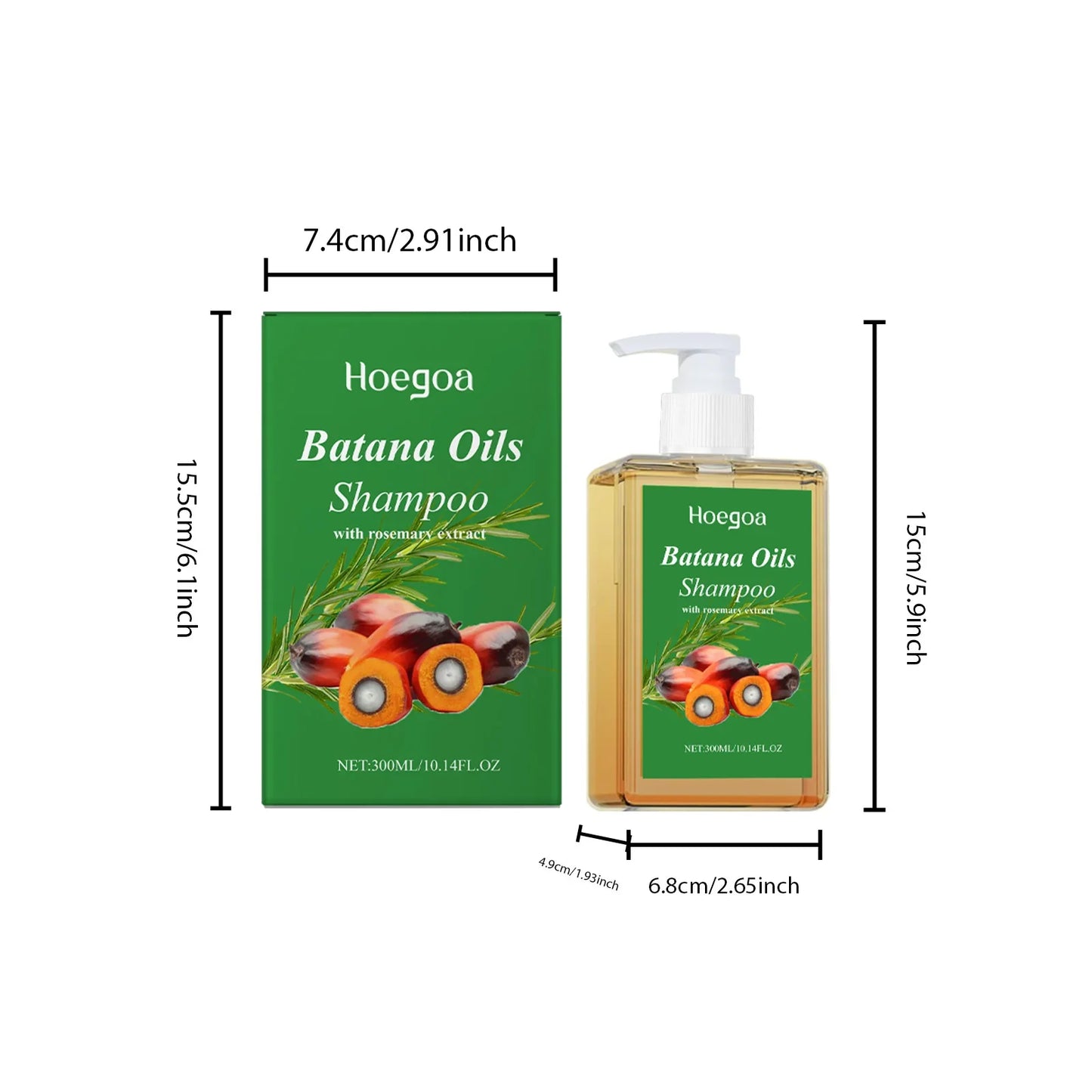 HOEGOA Batana Oil Shampoo with Rosemary – All Hair Types