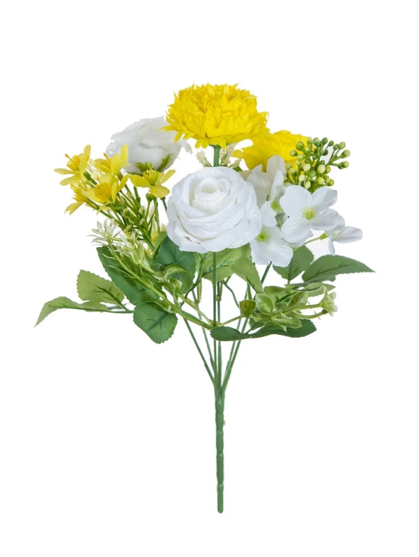 Artificial Silk Hydrangea Rose Bouquet | Wedding & Home Decor