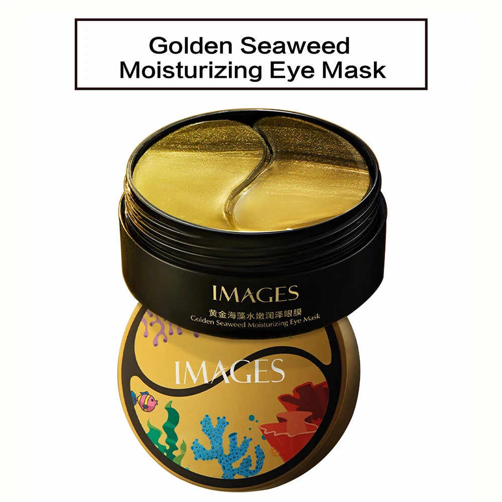 60 Pieces (30 Pairs) of Hydrating Eye Masks, Nourishing and Moisturizing the Skin Around the Eyes, Making the Skin Around the Eyes Smooth and Soft, Exquisite Eye Masks with a Two-Tone Design Peaceful Pleasures Health and Wellness 1 Box Seaweed 80G