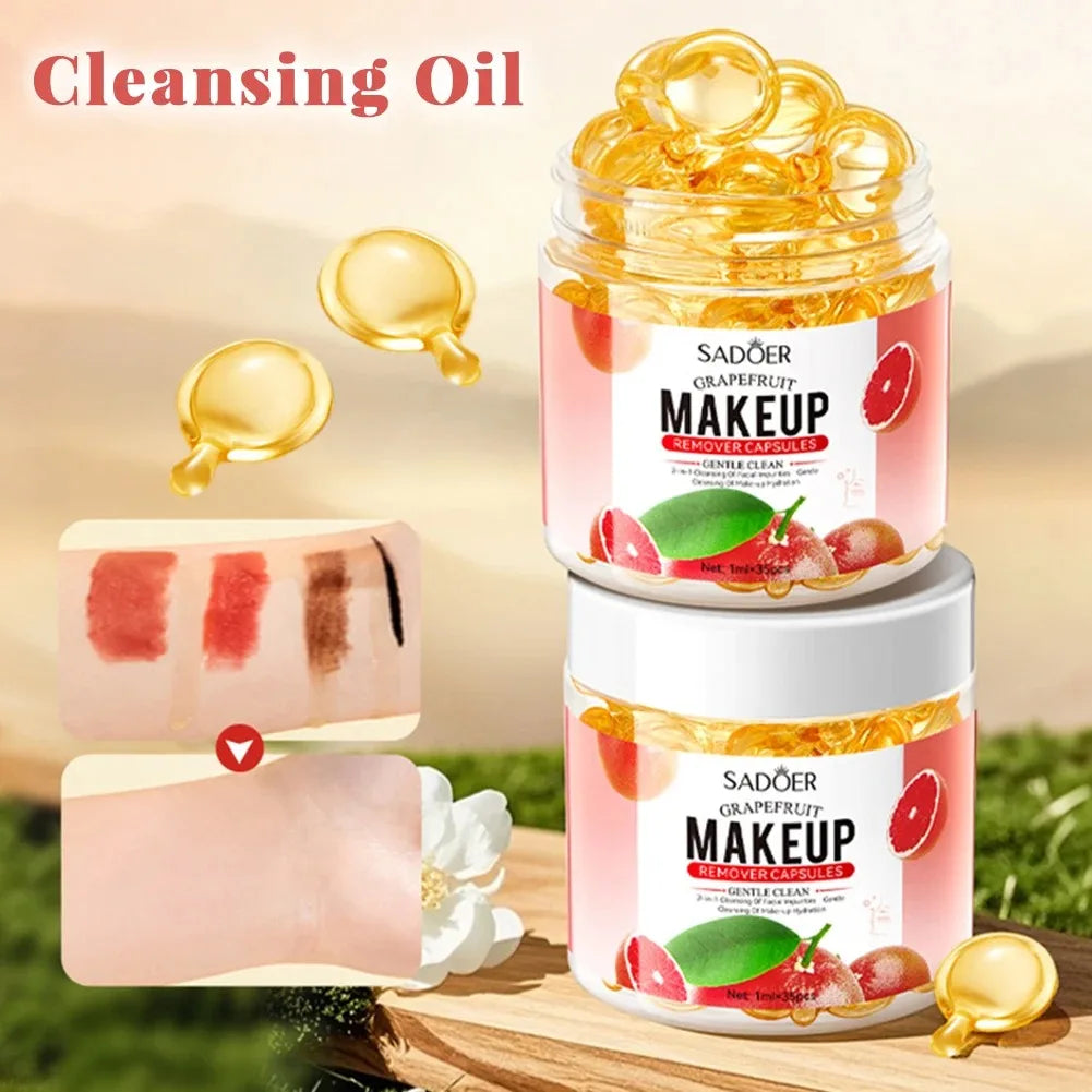 Sadoer Grapefruit Makeup Remover Oil Capsules – 35 x 1ml