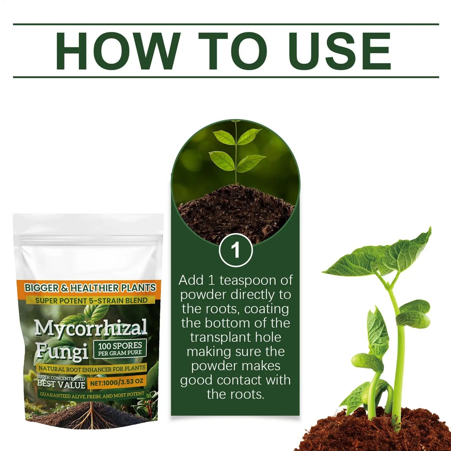 Plant Root Nutrient Powder | Biological Growth Enhancer Fertilizer