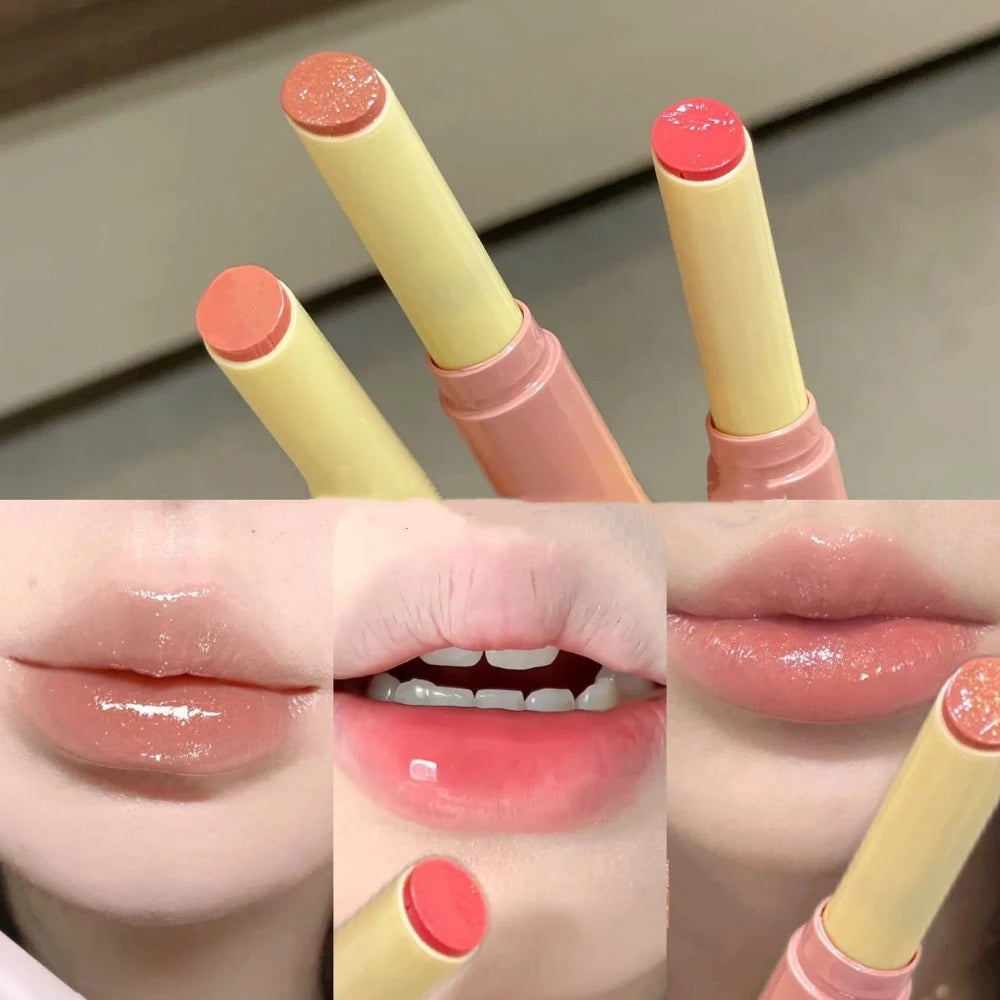 Jelly Lip Gloss Pencil | Shimmer Mirror Korean Lip Makeup