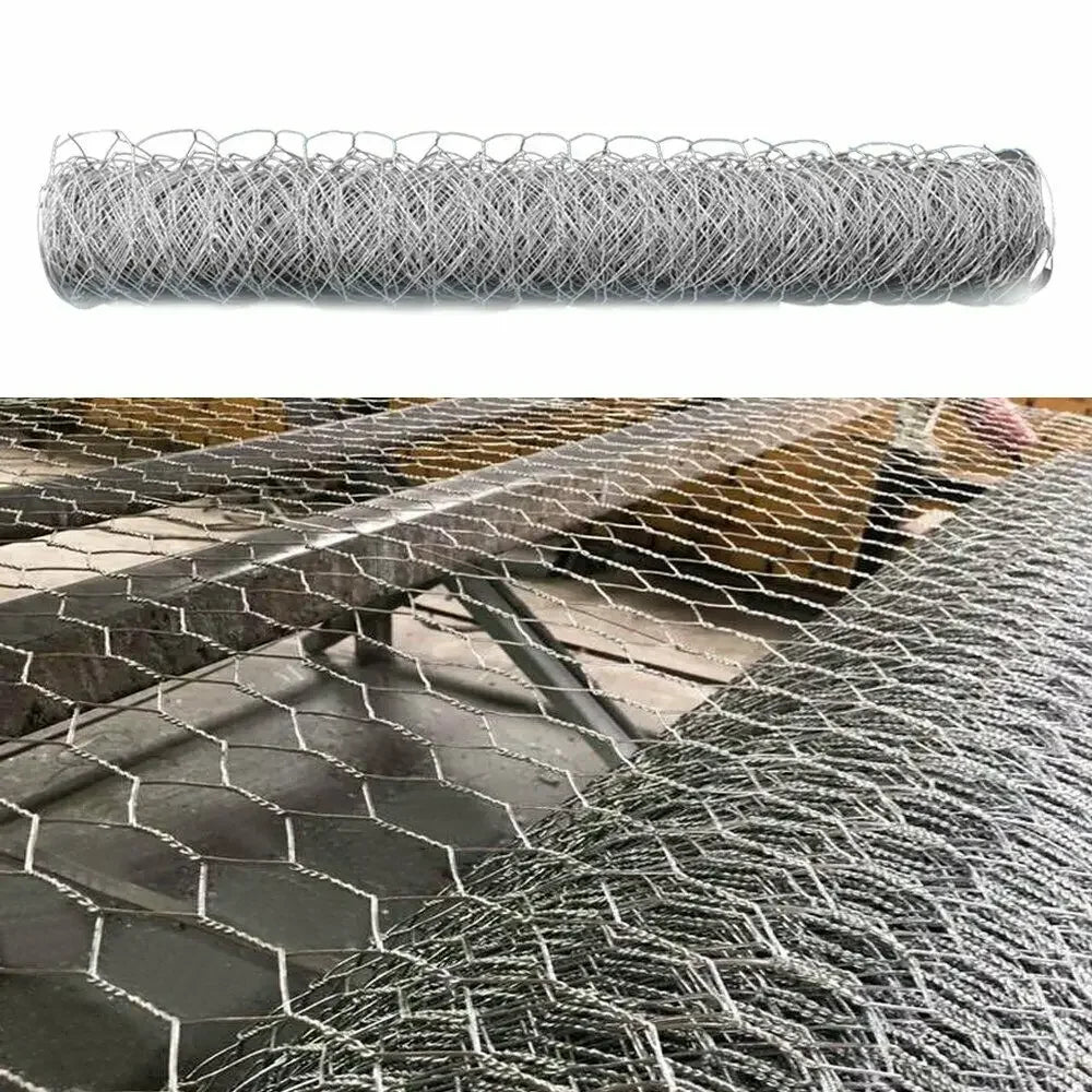 Hexagonal Chicken Wire Mesh Fence 35cm x 1M – Iron Netting