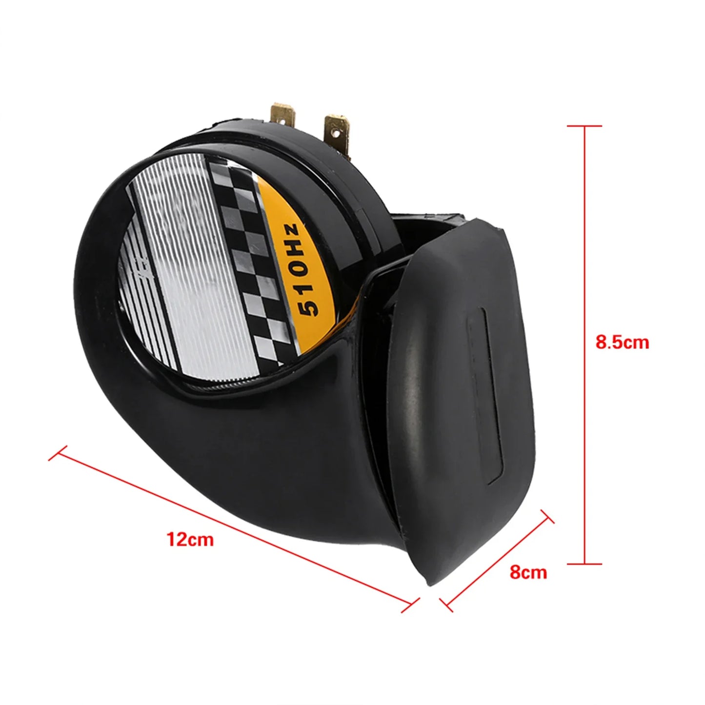 Snail Air Horn Motorcycle Speaker Mini Loud Electronic Voice 12V 510HZ