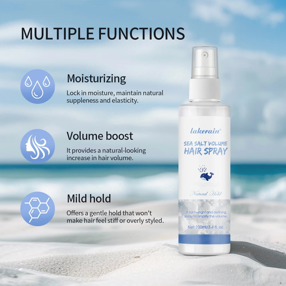 Sea Salt Spray for Hair Water Spray Dry Shampoo for Hair Volumizing Delayer Detangler Volumizer Styling Products Care Hair spray Peaceful Pleasures Health and Wellness