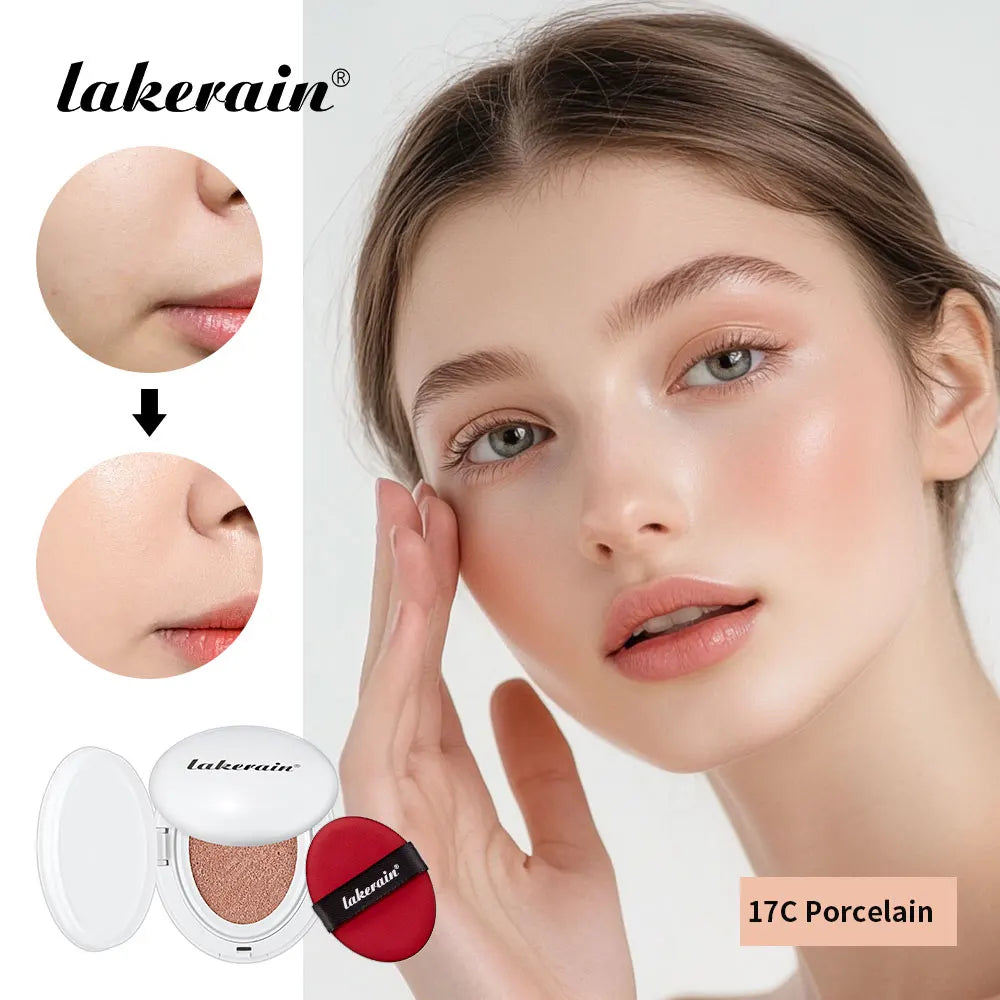 NEW Glow CC Cream Foundation Cushion Waterproof Long-lasting Brighten Foundation Cream Women Base Makeup Face Korean Cosmetics Peaceful Pleasures Health and Wellness