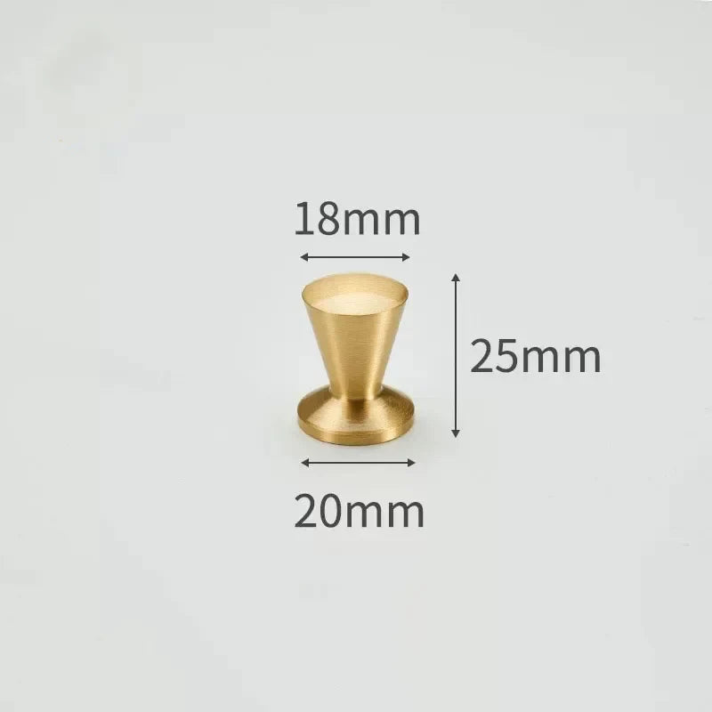 Solid Brass Cabinet Knobs | Modern Gold Furniture Pulls
