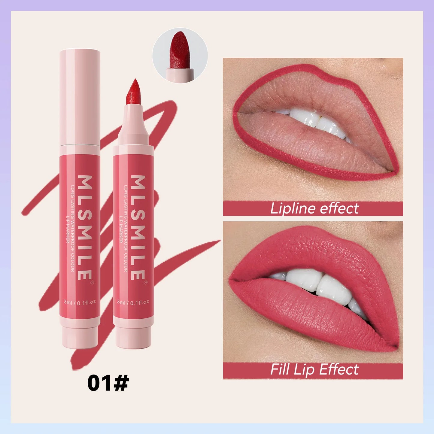 Nude Brown Matte Lip Liner Pen – Waterproof & Long-Lasting