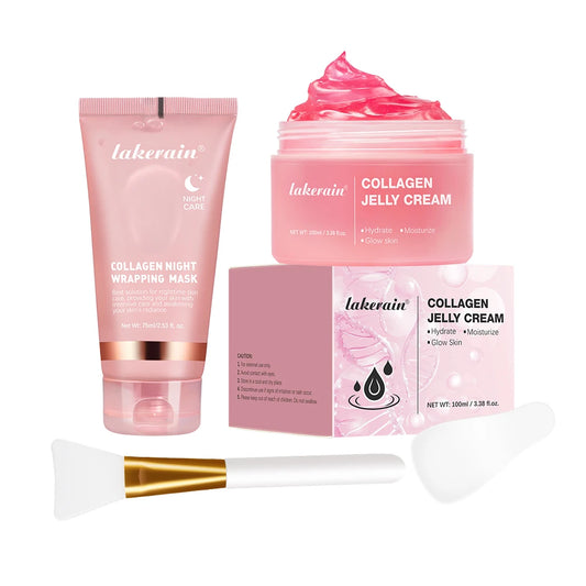 Collagen Peel-off Mask Jelly Night Wrapping Facial Mud Firming mask Daily Face Skincare Deep Cleaning Skin-Peeling Off Covers Peaceful Pleasures Health and Wellness