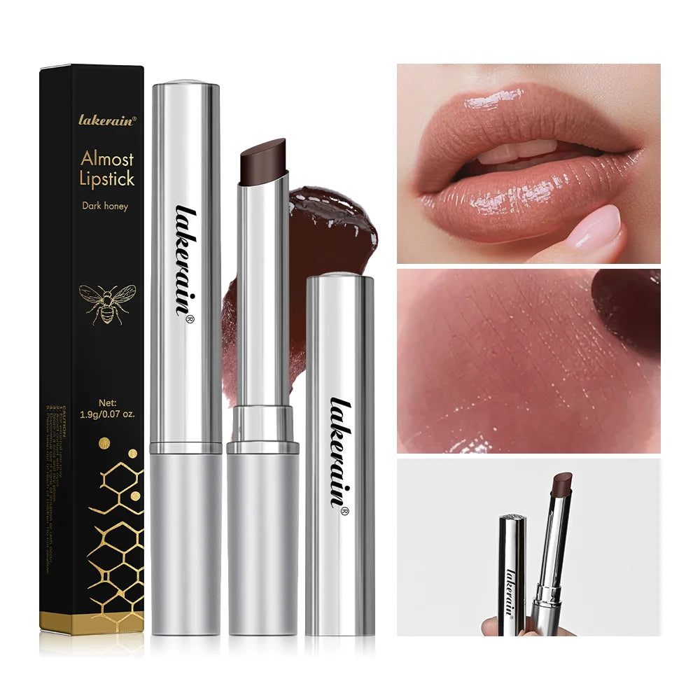 Honey Lipstick Long Lasting Moisturizing Natural Lip Plumper Makeup Lip Plumping Gloss Cosmetics Exfoliating for Lip Peaceful Pleasures Health and Wellness 1pc back
