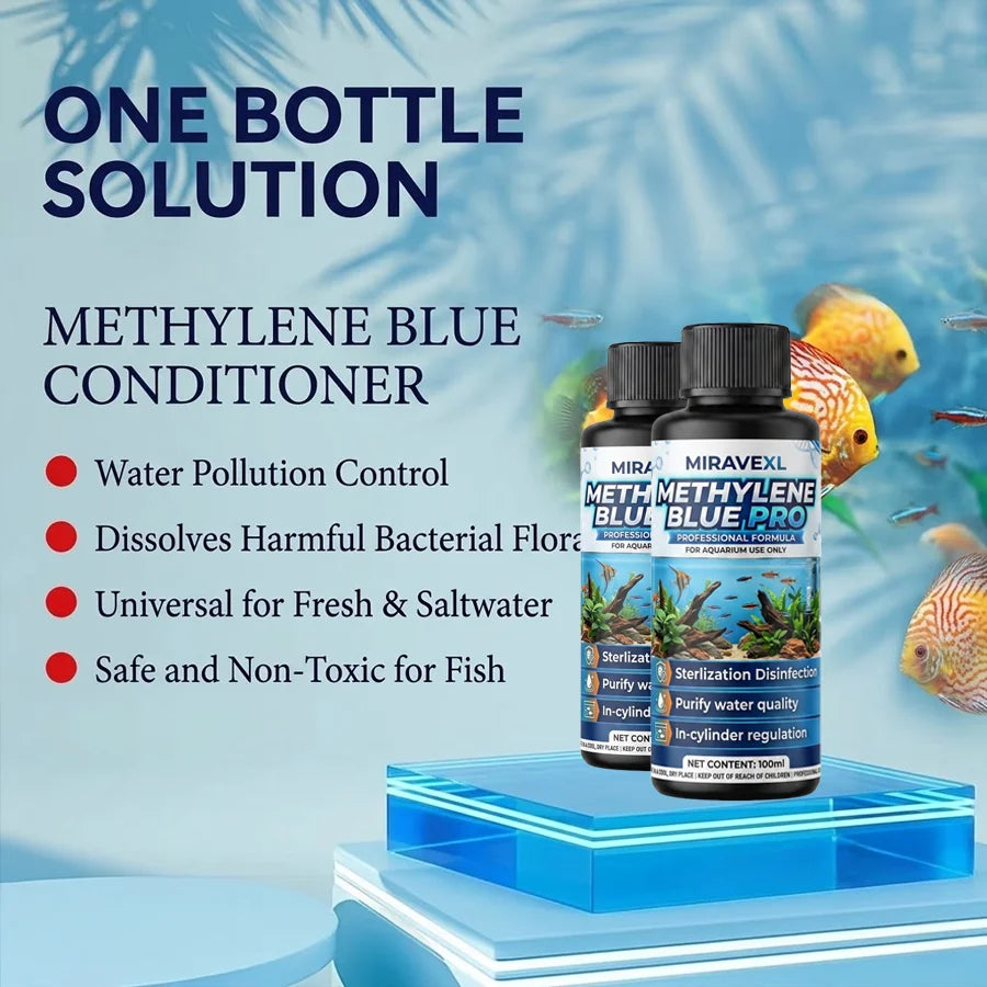 Methylene Blue Aquarium Treatment 100ml | Fish Tank Conditioner