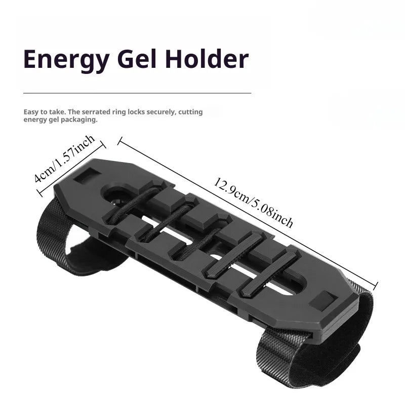 ENLEE Bike Energy Gel Holder – Elastic Buckle Cycling Mount Bike Gel Holder Peaceful Pleasures Health and Wellness