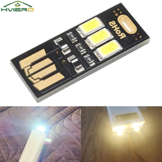 HVIERO Mini USB LED Night Light Touch Dimmer – Warm White USB Night Light Oasis Select