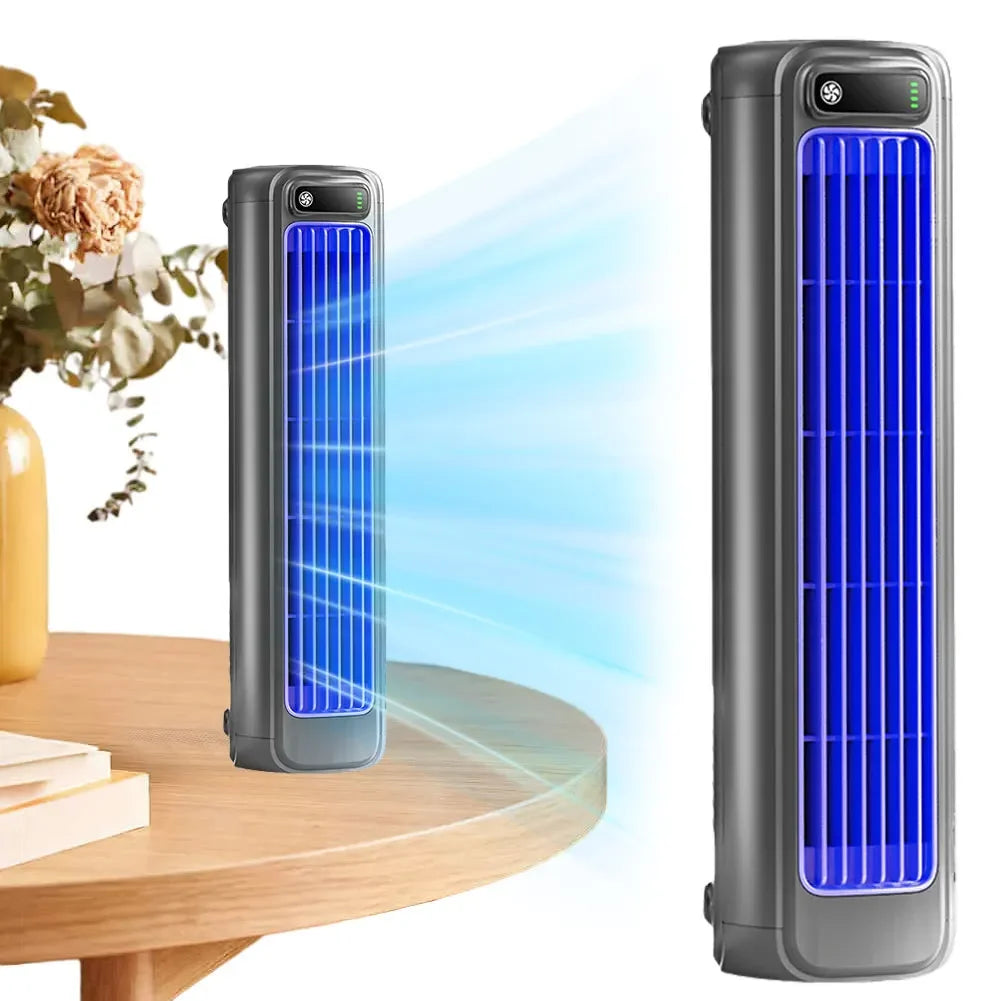 Portable USB Tower Fan – 3 Speeds, Quiet & Leafless Design Peaceful Pleasures Health and Wellness