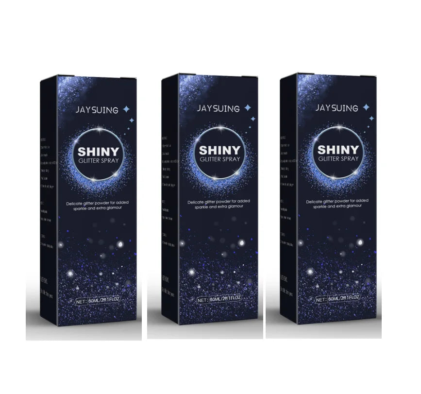 Highlighter Powder Spray Diamond Quick-Drying Waterproof Longlasting Brightening Face Hair Clothes High Gloss Body Glitter Spray Peaceful Pleasures Health and Wellness 180ml Boxed