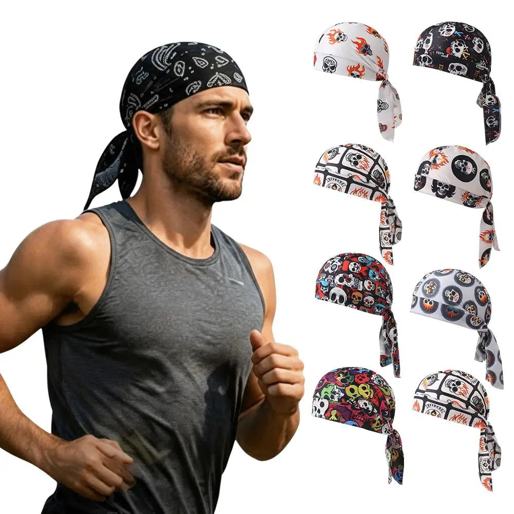 Breathable UV Hijab Cap – Quick Dry Elastic Bandana Headscarf
