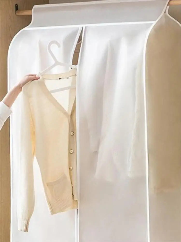 1pc Clothes Dust Cover Wardrobe Hanging Window Dust Cover Clothing Cover Cloth Household Clothing Cover Hanging Clothes Bag Peaceful Pleasures Health and Wellness